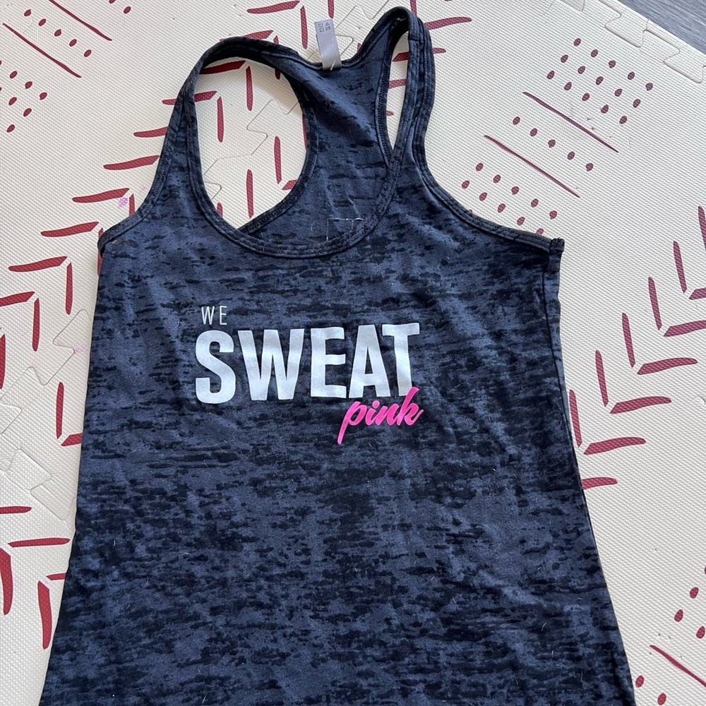 We Sweat Pink Studio Barre Racerback